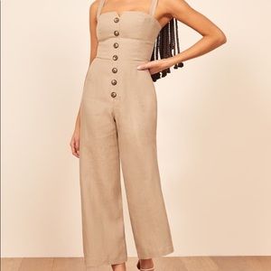 REFORMATION KASS LINEN JUMPSUIT